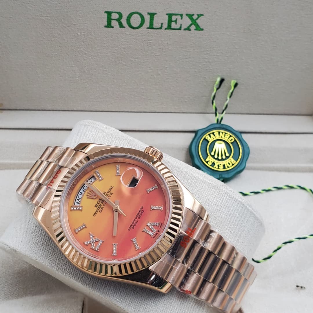 Rolex Day-Date Presidential Rose Gold Turquoise Dial