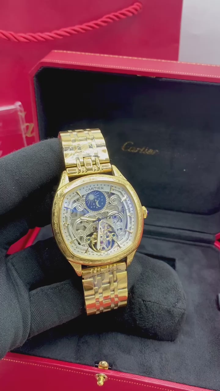 Cartier Skeleton Moonphase Watch