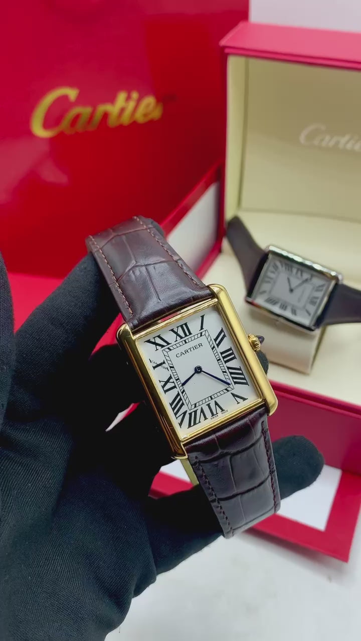 Cartier Tank Leather Watch