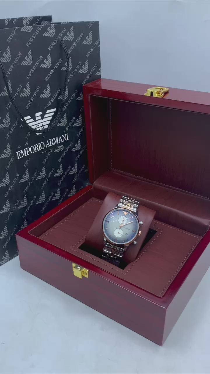 Emporio Armani Two Tone Chronograph
