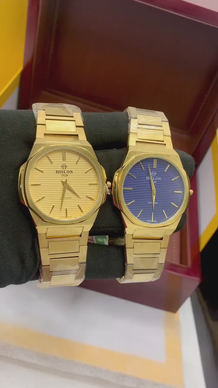Hilson Gold Stainless Steel Luxury Watch