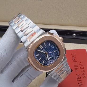 Patek Philippe Two-Tone Blue Dial Watch
