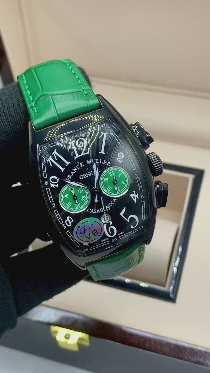 Franck Muller Casablanca Green Strap Watch