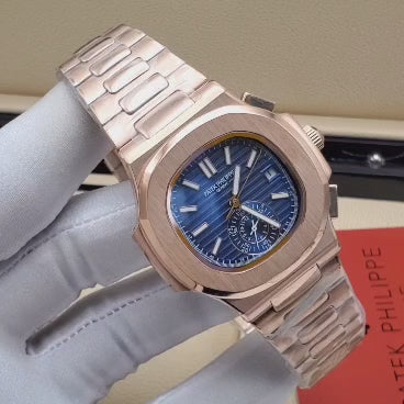 Patek Philippe Two-Tone Blue Dial Watch
