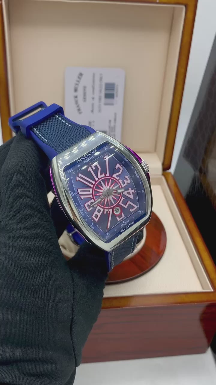 Franck Muller Vanguard Yachting Blue Dial Watch
