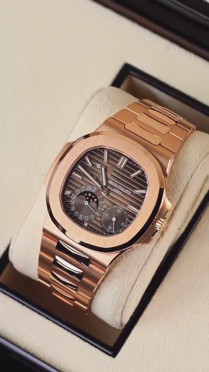 Patek Philippe Nautilus Rosegold Moonphase